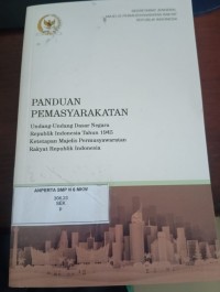 Image of PANDUAN PEMASYARAKATAN